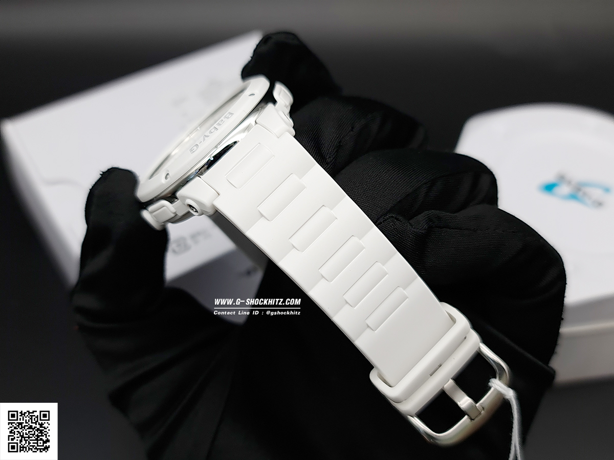 CASIO BABY-G นาฬิกาข้อมือ นาฬิกากันน้ำ นาฬิกาของแท้ ประกันศูนย์ CMG 1 ปี รุ่น BGA-150FL-7A นาฬิกาสีขาว