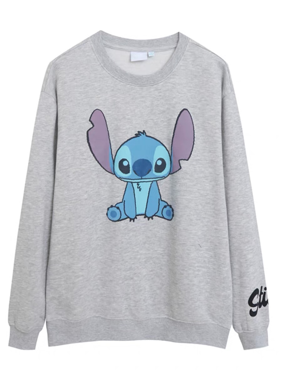เสื้อฮู้ด stitch Disney เสื้อสเวตเตอร์ ฮู้ด แขนยาว สีเทา ลายการ์ตูน STITCH งานสวย มากคะ สำเนา สำเนา สำเนา สำเนา สำเนา สำเนา สำเนา เทา