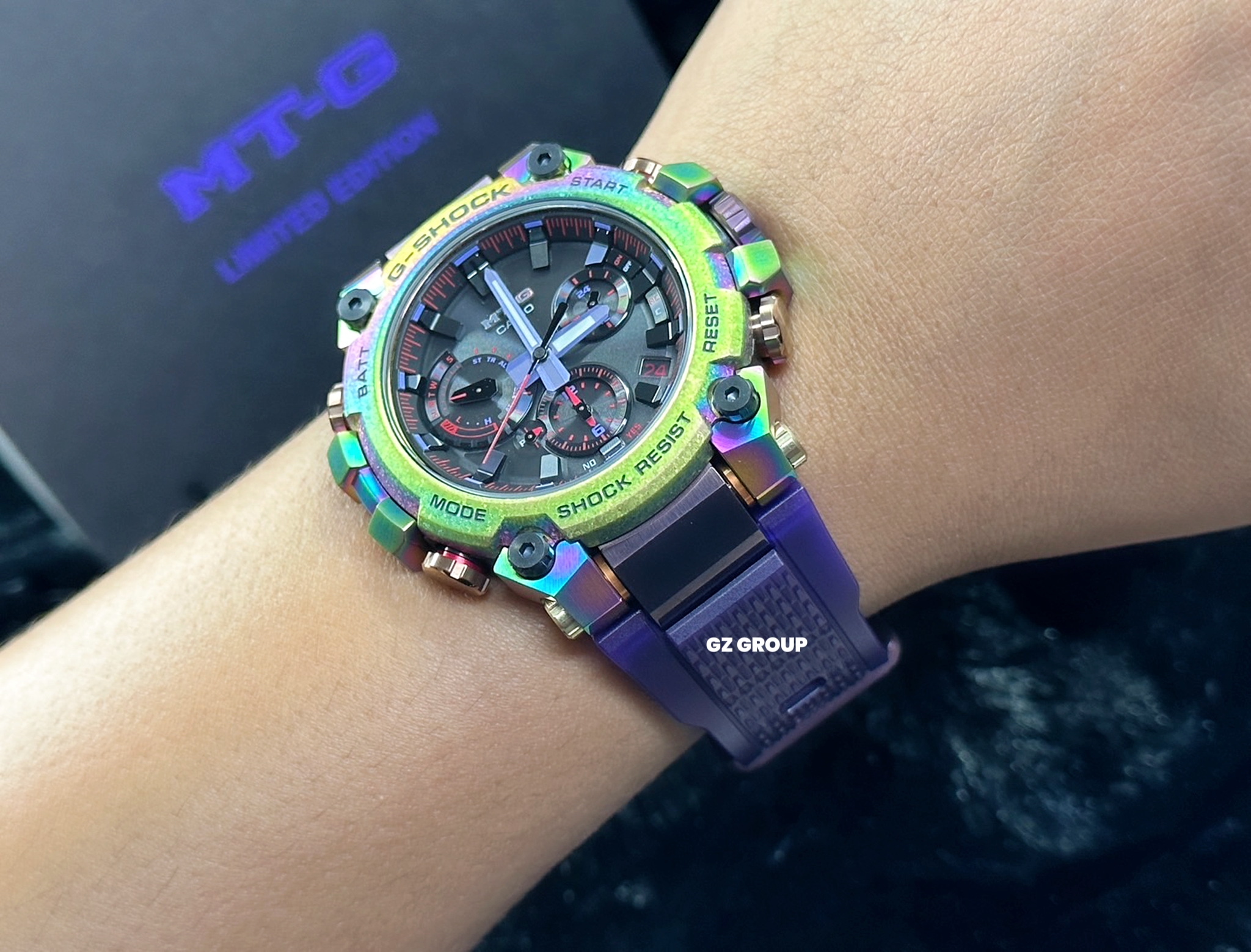 CASIO G-SHOCK นาฬิกาข้อมือ นาฬิกากันน้ำ นาฬิกาของแท้ ประกันศูนย์ CMG 1 ปี รุ่น MTG-B3000PRB-1A นาฬิกาสีดำ