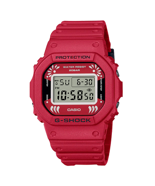 CASIO G-SHOCK นาฬิกาข้อมือ นาฬิกากันน้ำ นาฬิกาของแท้ ประกันศูนย์ CMG 1 ปี รุ่น DW-5600DA-4D นาฬิกาสีแดง