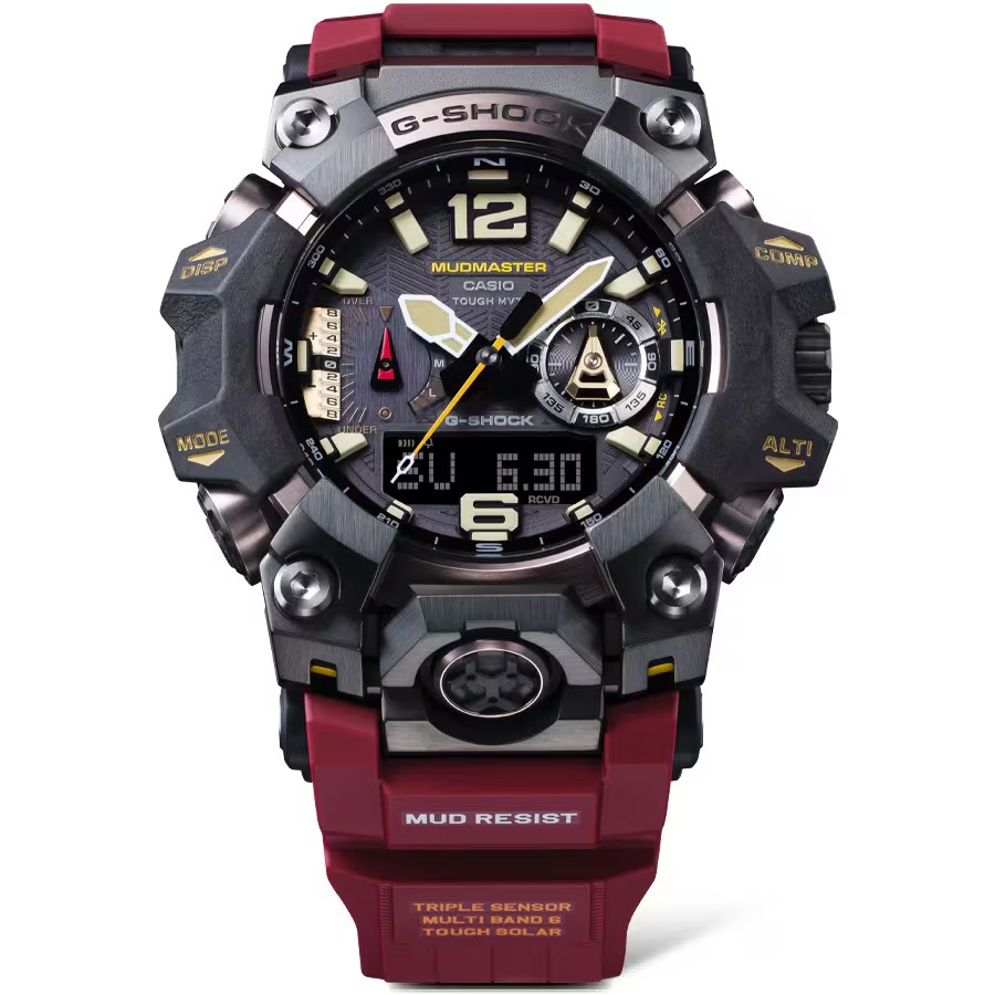 CASIO G-SHOCK นาฬิกาข้อมือ นาฬิกากันน้ำ นาฬิกาของแท้ ประกันศูนย์ CMG 1 ปี รุ่น GWG-B1000-1A4 นาฬิกาสีแดง