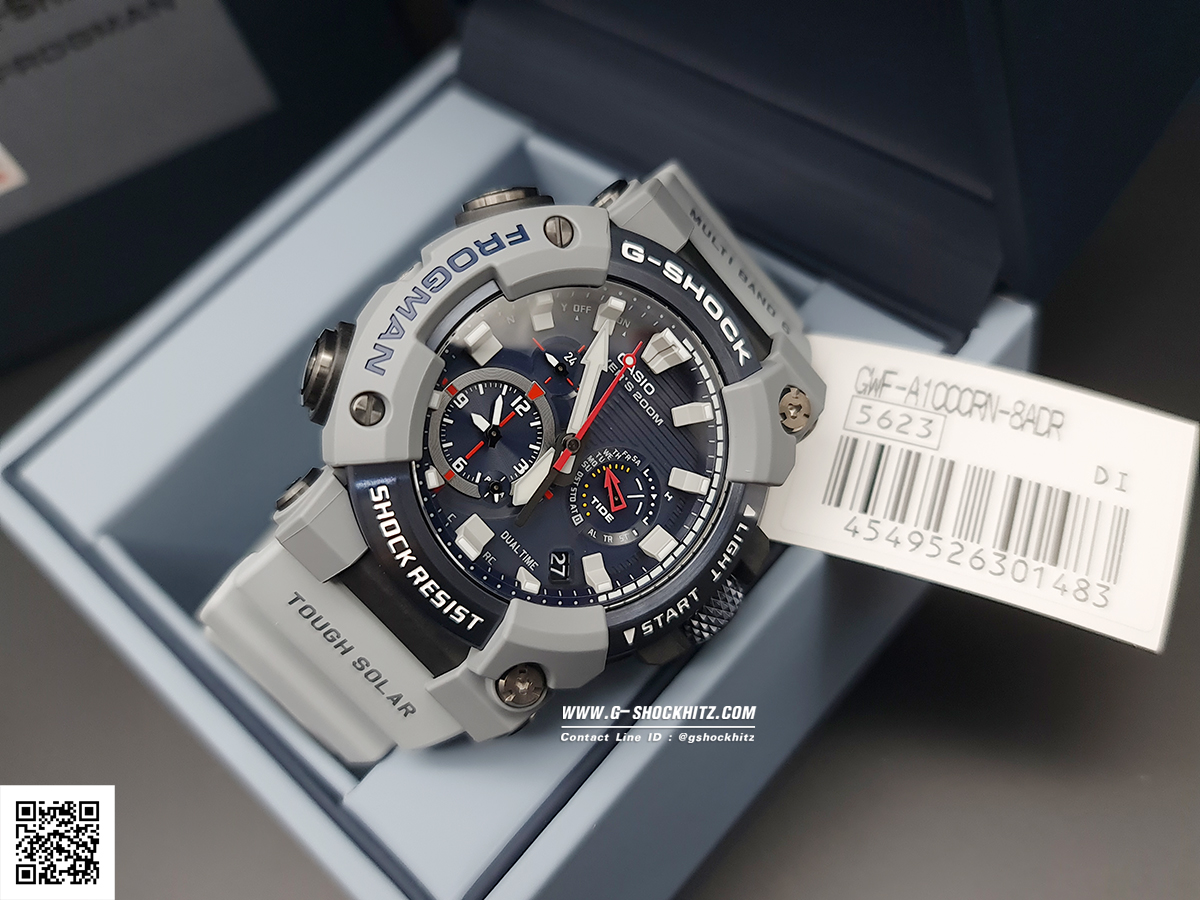 CASIO G-SHOCK นาฬิกาข้อมือ นาฬิกากันน้ำ นาฬิกาของแท้ ประกันศูนย์ CMG 1 ปี รุ่น GWF-A1000RN-8A นาฬิกาสีเทา