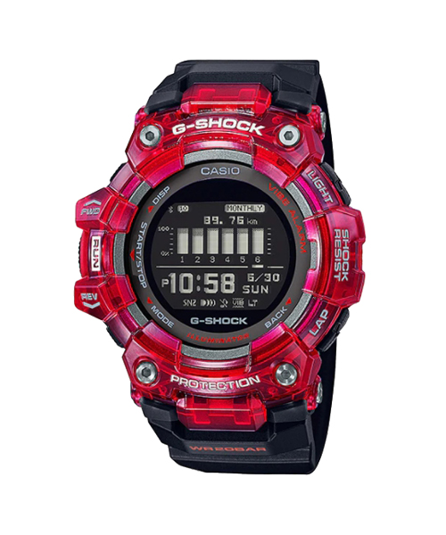 CASIO G-SHOCK นาฬิกาข้อมือ นาฬิกากันน้ำ นาฬิกาของแท้ ประกันศูนย์ CMG 1 ปี รุ่น GBD-100SM-4A1 นาฬิกาสีแดง