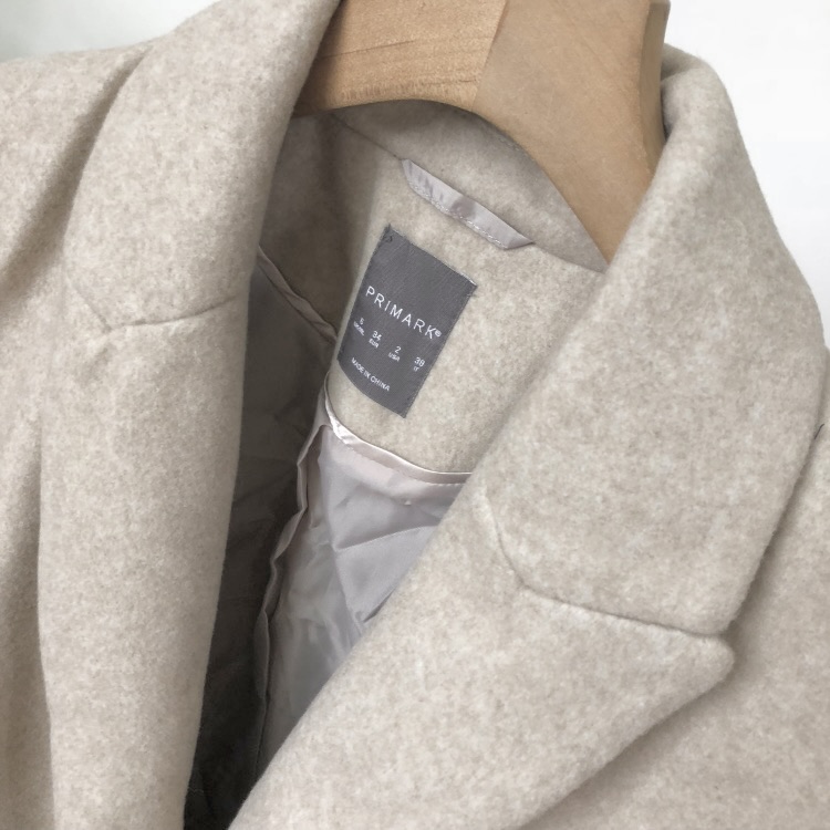 เสื้อโค้ทวูล Trench coat เสื้อโค้ทเฟอร์ โค้ทสักหลาดสีเบจ แบรนด์ Primark สำเนา สำเนา สำเนา สำเนา สำเนา สำเนา