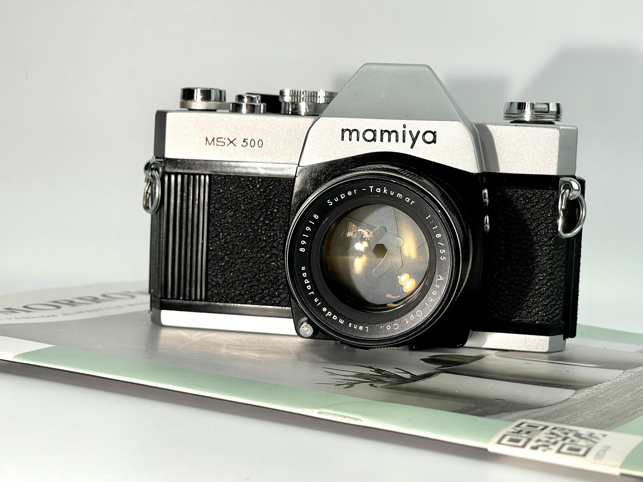 MAMIYA MSX-500 SUPER TAKUMAR 55MM.F1.8