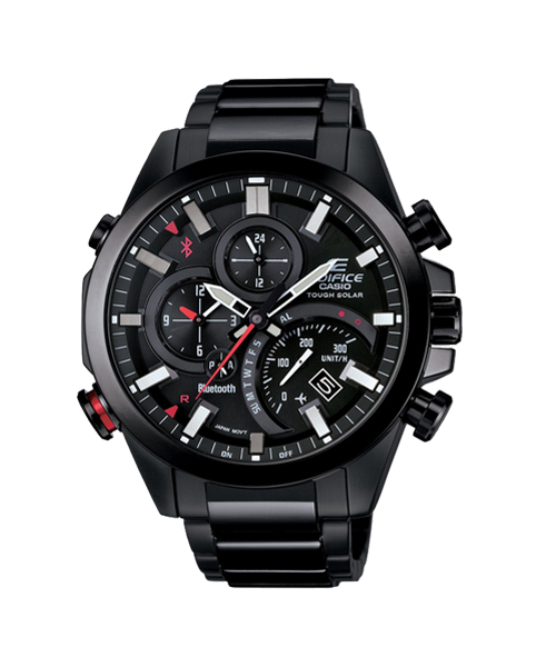 CASIO EDIFICE นาฬิกาข้อมือ นาฬิกากันน้ำ นาฬิกาของแท้ ประกันศูนย์ CMG 1 ปี รุ่น EQB-500DC-1A นาฬิกาสีดำ