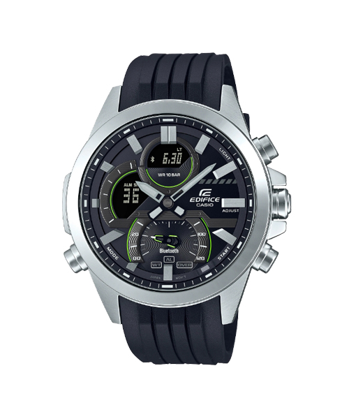 CASIO EDIFICE นาฬิกาข้อมือ นาฬิกากันน้ำ นาฬิกาของแท้ ประกันศูนย์ CMG 1 ปี รุ่น ECB-30P-1A นาฬิกาสีดำ
