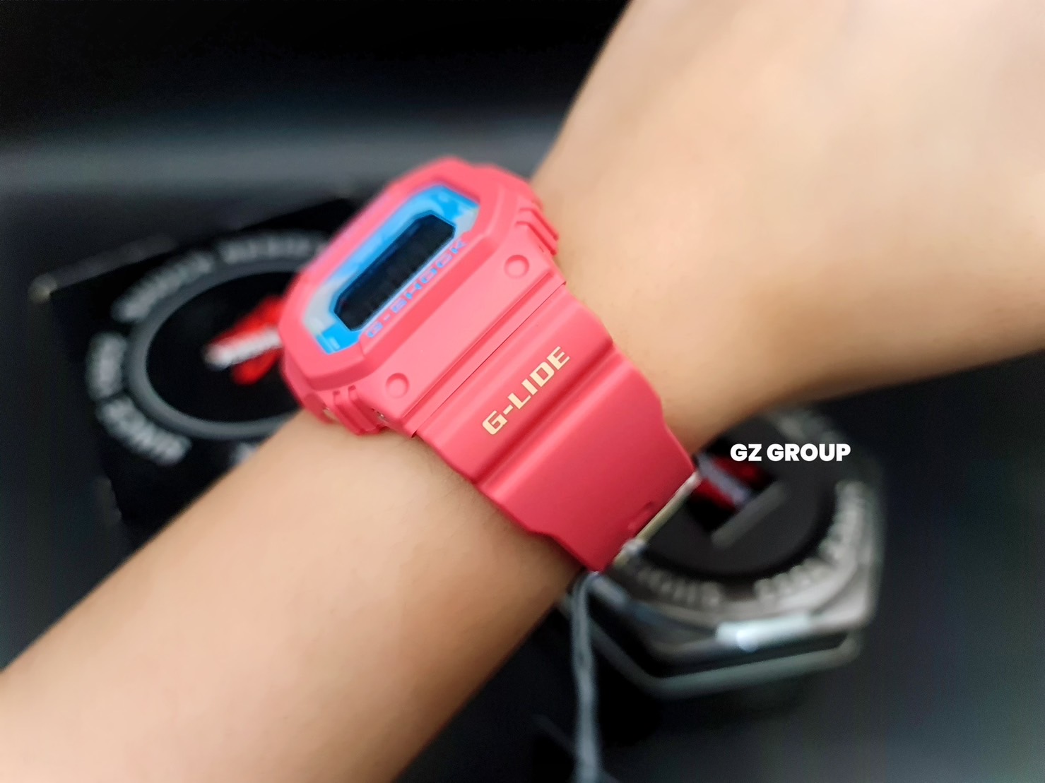 CASIO MID YEAR SALE G-SHOCK พร้อมส่ง นาฬิกาข้อมือ นาฬิกากันน้ำ นาฬิกาของแท้ ประกันศูนย์ CMG 1 ปี รุ่น GLX-5600VH-4 นาฬิกาสีชมพู