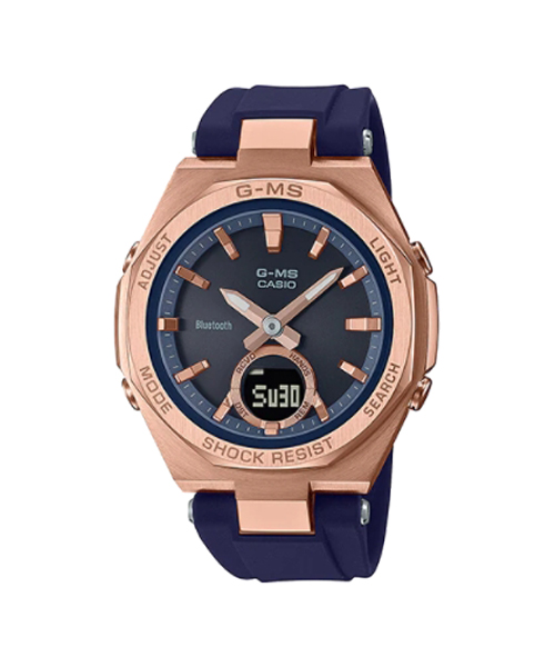 CASIO G-MS นาฬิกาข้อมือ นาฬิกากันน้ำ นาฬิกาของแท้ ประกันศูนย์ CMG 1 ปี รุ่น MSG-B100G-2A นาฬิกาสีน้ำเงิน