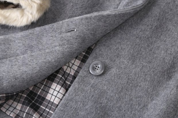 เสื้อโค้ทวูล Trench coat เสื้อโค้ทวูล โค้ทสีดำ แบรนด์ C&A AMISU สำเนา สำเนา