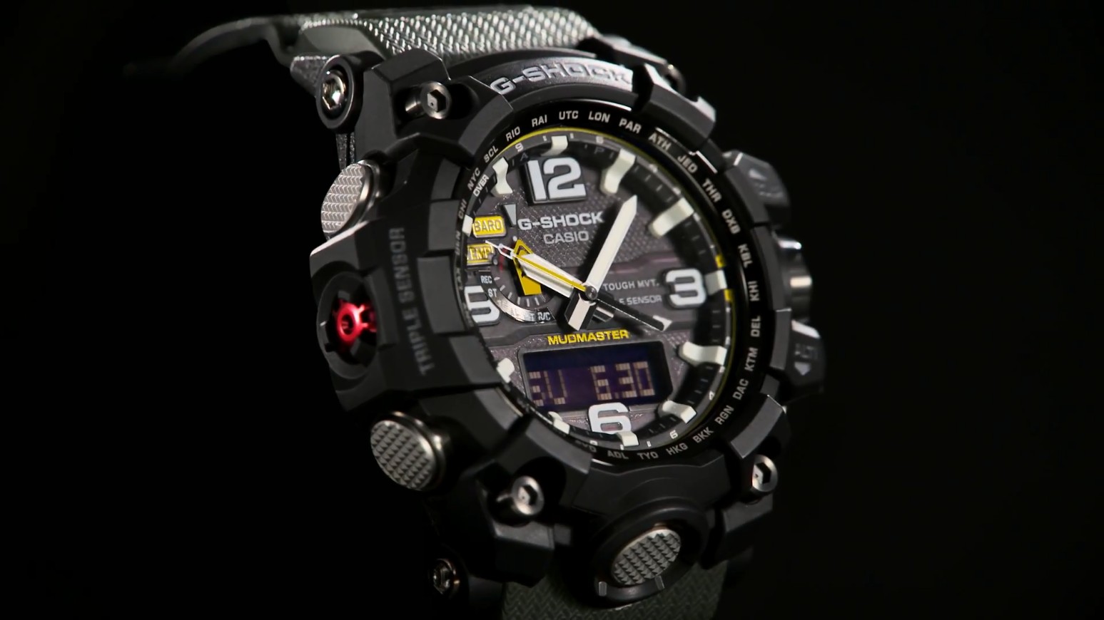 CASIO G-SHOCK นาฬิกาข้อมือ นาฬิกากันน้ำ นาฬิกาของแท้ ประกันศูนย์ CMG 1 ปี รุ่น GWG-1000-1A3 นาฬิกาสีดำ