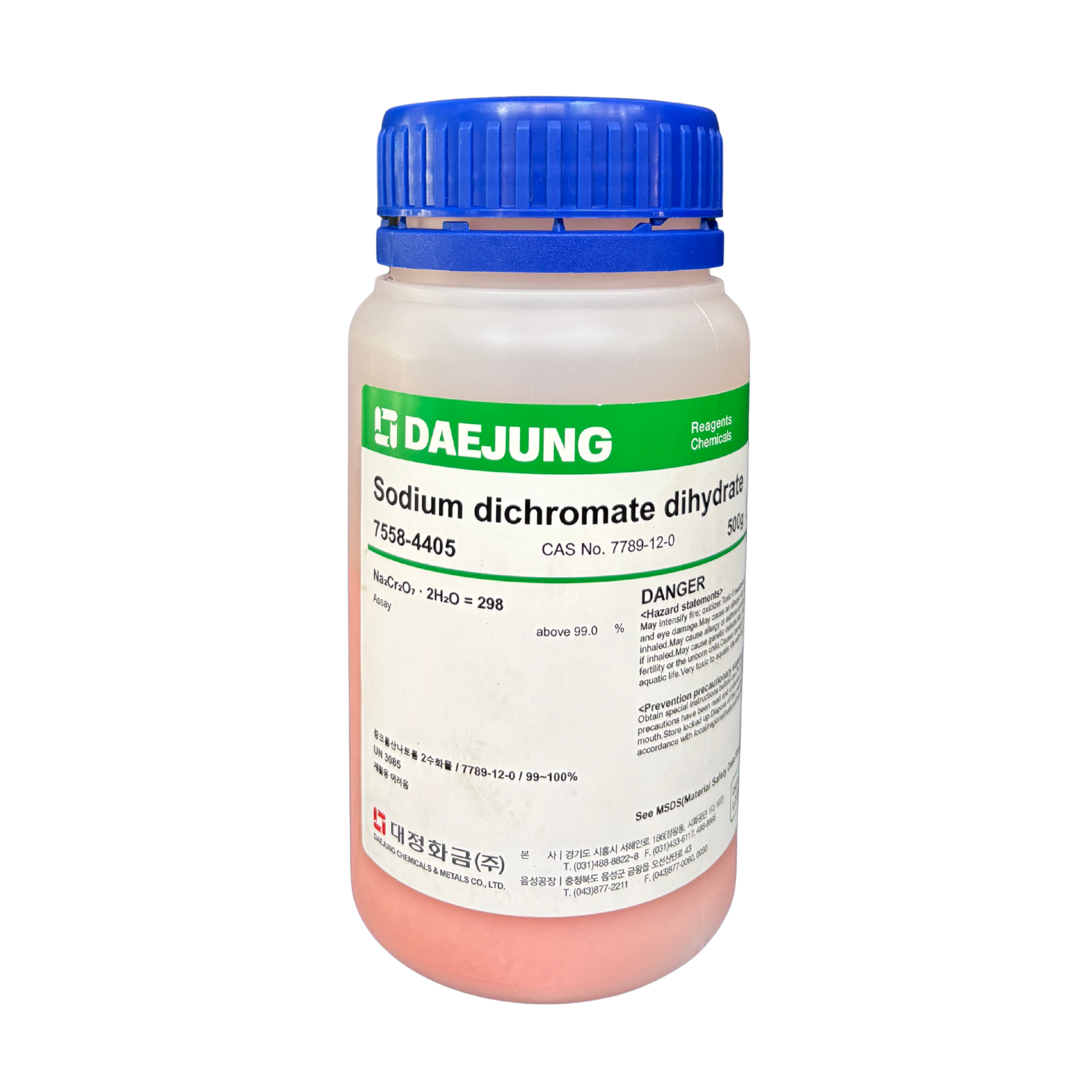 Sodium dichromate , Extra pure 500 g. Daejung™ Korea