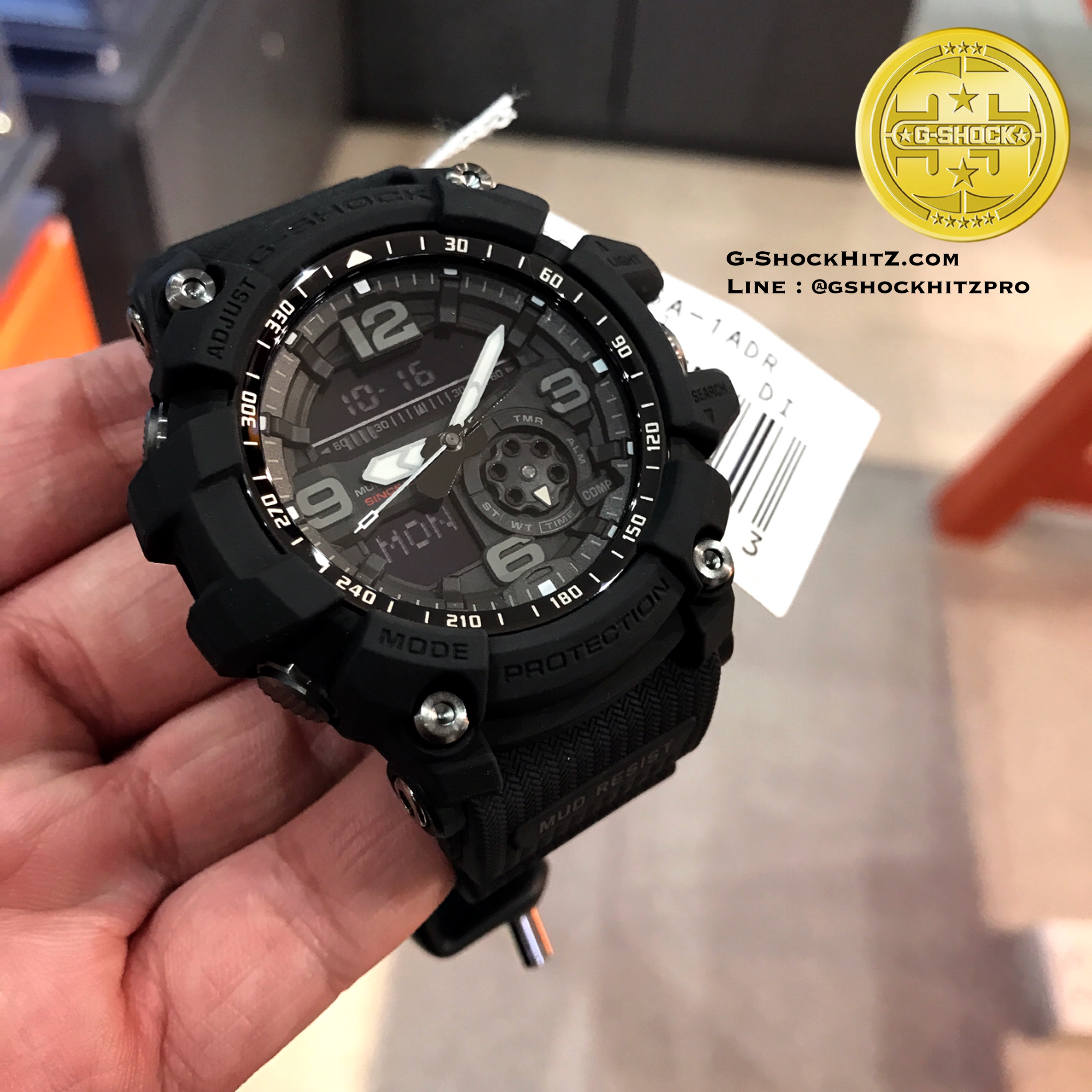 CASIO MID YEAR SALE G-SHOCK พร้อมส่ง นาฬิกาข้อมือ นาฬิกากันน้ำ นาฬิกาของแท้ ประกันศูนย์ CMG 1 ปี รุ่น GG-1035A-1A นาฬิกาสีดำ