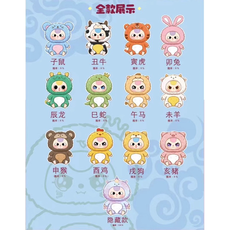 กล่องสุ่มBABY THREE ZODIAC เบบี้ทรี 12 นักษัตร ลุ้นซีเคร็ท