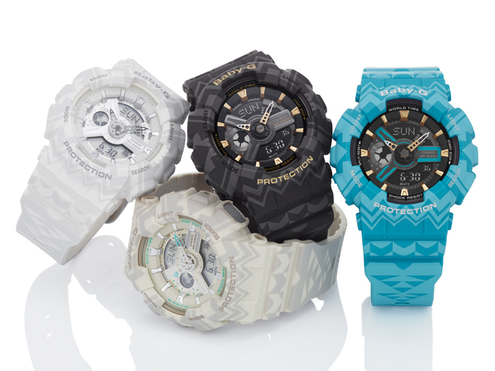 CASIO BABY-G นาฬิกาข้อมือ นาฬิกากันน้ำ นาฬิกาของแท้ ประกันศูนย์ CMG 1 ปี รุ่น BA-110TP-1A นาฬิกาสีดำ