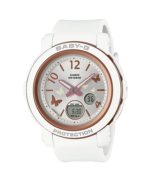 CASIO BABY-G นาฬิกาข้อมือ นาฬิกากันน้ำ นาฬิกาของแท้ ประกันศูนย์ CMG 1 ปี รุ่น BGA-290BD-7A นาฬิกาสีขาว