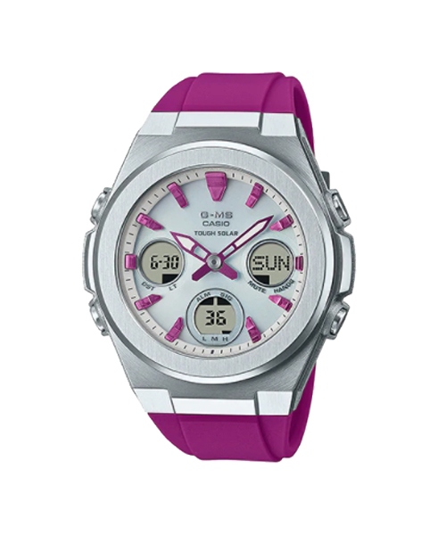 CASIO G-MS นาฬิกาข้อมือ นาฬิกากันน้ำ นาฬิกาของแท้ ประกันศูนย์ CMG 1 ปี รุ่น MSG-S600-4A นาฬิกาสีชมพู