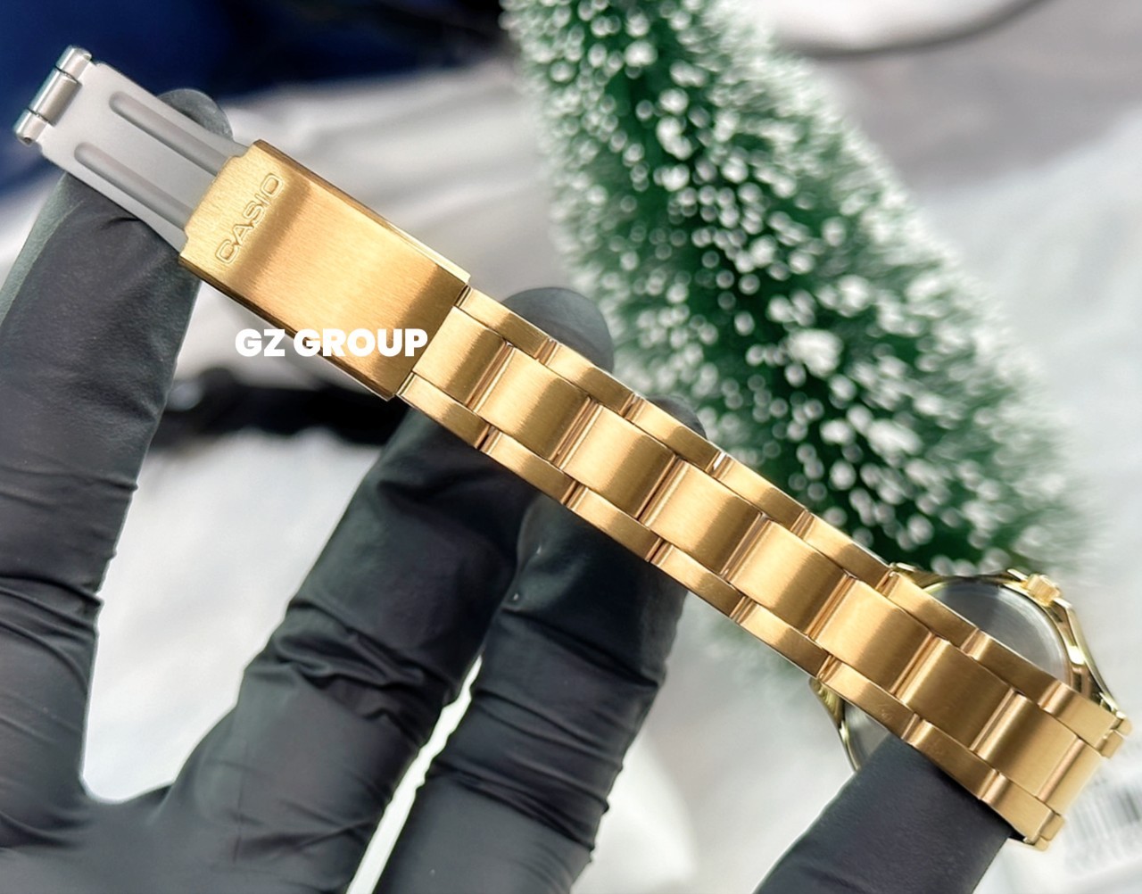 CASIO MID YEAR SALE นาฬิกาคาสิโอ พร้อมส่ง นาฬิกาข้อมือ นาฬิกากันน้ำ นาฬิกาของแท้ BTS ประกันศูนย์ CMG 1 ปี รุ่น LTP-1130N-7B นาฬิกาสีทอง