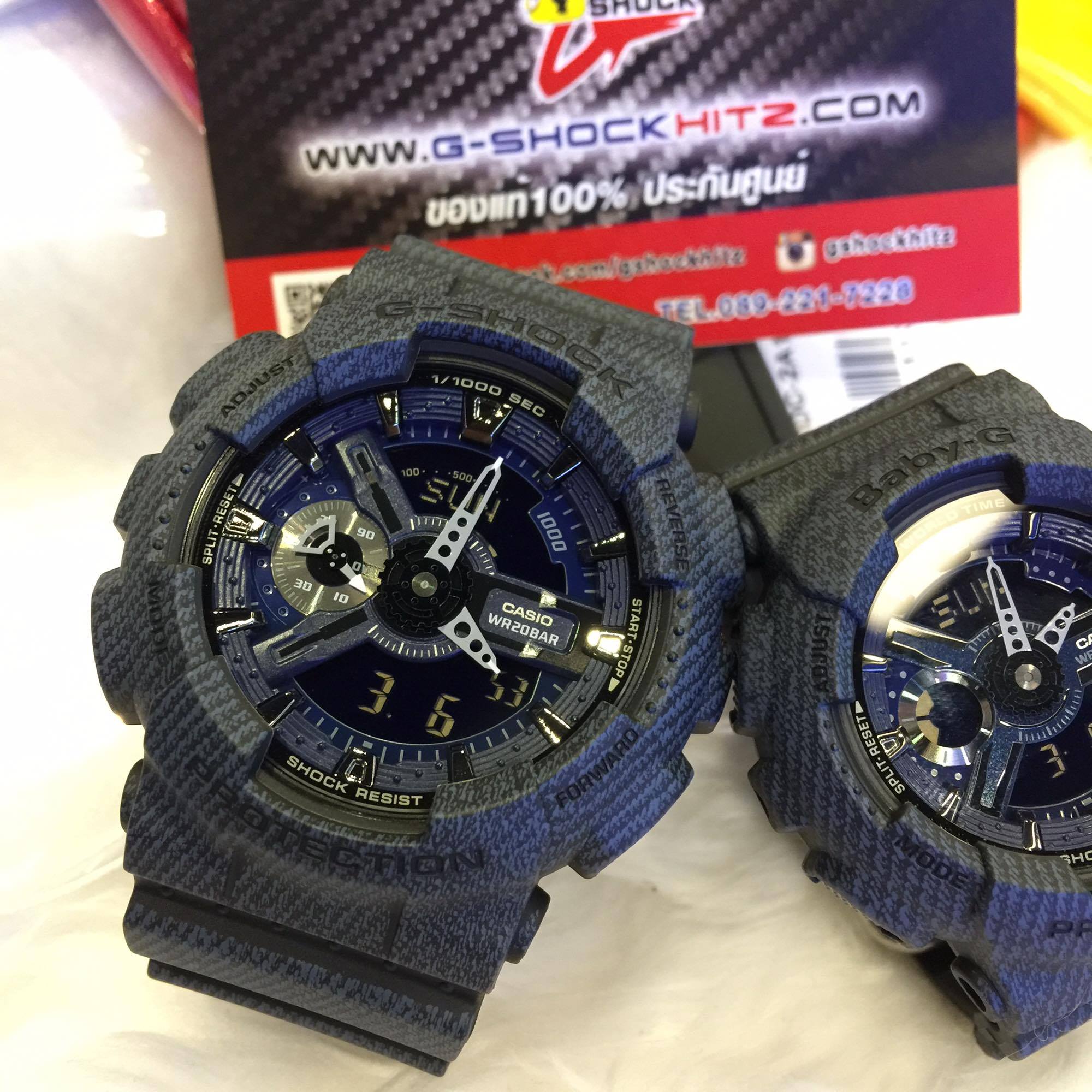 CASIO G-SHOCK นาฬิกาข้อมือ นาฬิกากันน้ำ นาฬิกาของแท้ ประกันศูนย์ CMG 1 ปี รุ่น GA-110DC-1A นาฬิกาสีดำ