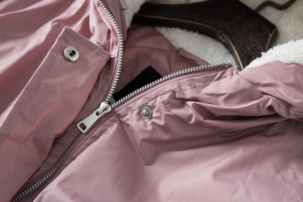 Miss london เสื้อโค้ทฮู้ดกันหนาว เสื้อปาร์กา parka สีชมพู แบรนด์Miss london สำเนา สำเนา ชมพู