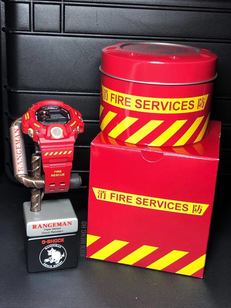 CASIO G-SHOCK นาฬิกาข้อมือ นาฬิกากันน้ำ นาฬิกาของแท้ ประกันศูนย์ CMG 1 ปี รุ่น GW-9400FSD-4 นาฬิกาสีแดง