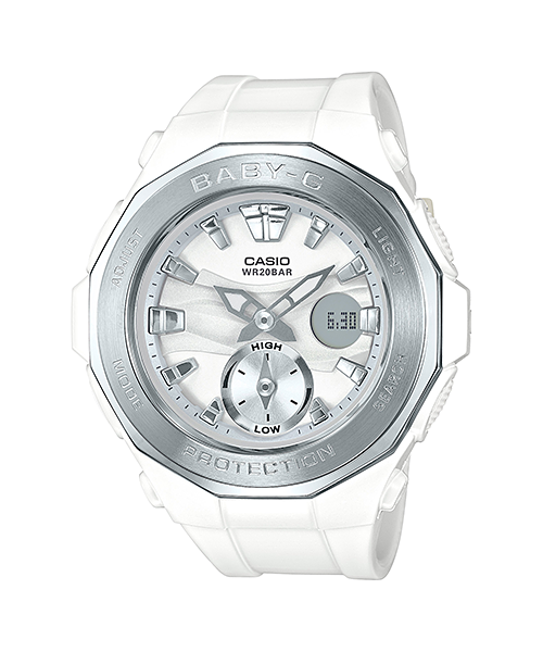 CASIO BABY-G นาฬิกาข้อมือ นาฬิกากันน้ำ นาฬิกาของแท้ ประกันศูนย์ CMG 1 ปี รุ่น BGA-220-7A นาฬิกาสีขาว