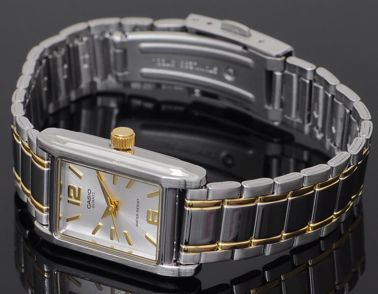 CASIO นาฬิกาคาสิโอ นาฬิกาข้อมือ นาฬิกากันน้ำ นาฬิกาของแท้ ประกันศูนย์ CMG 1 ปี รุ่น LTP-1235SG-7A นาฬิกาสีเงิน