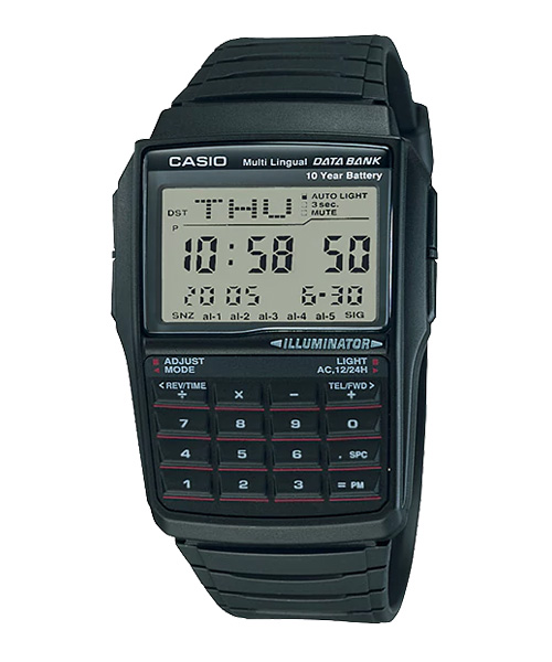 CASIO นาฬิกาคาสิโอ นาฬิกาข้อมือ นาฬิกากันน้ำ นาฬิกาของแท้ ประกันศูนย์ CMG 1 ปี รุ่น DBC-32-1A นาฬิกาสีดำ