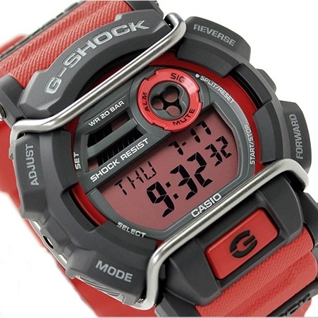 CASIO G-SHOCK นาฬิกาข้อมือ นาฬิกากันน้ำ นาฬิกาของแท้ ประกันศูนย์ CMG 1 ปี รุ่น GD-400-4 นาฬิกาสีแดง
