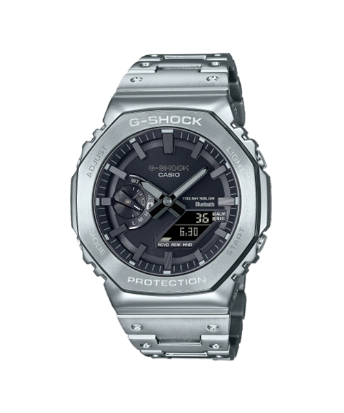 CASIO G-SHOCK นาฬิกาข้อมือ นาฬิกากันน้ำ นาฬิกาของแท้ ประกันศูนย์ CMG 1 ปี รุ่น GM-B2100D-1A นาฬิกาสีเงิน