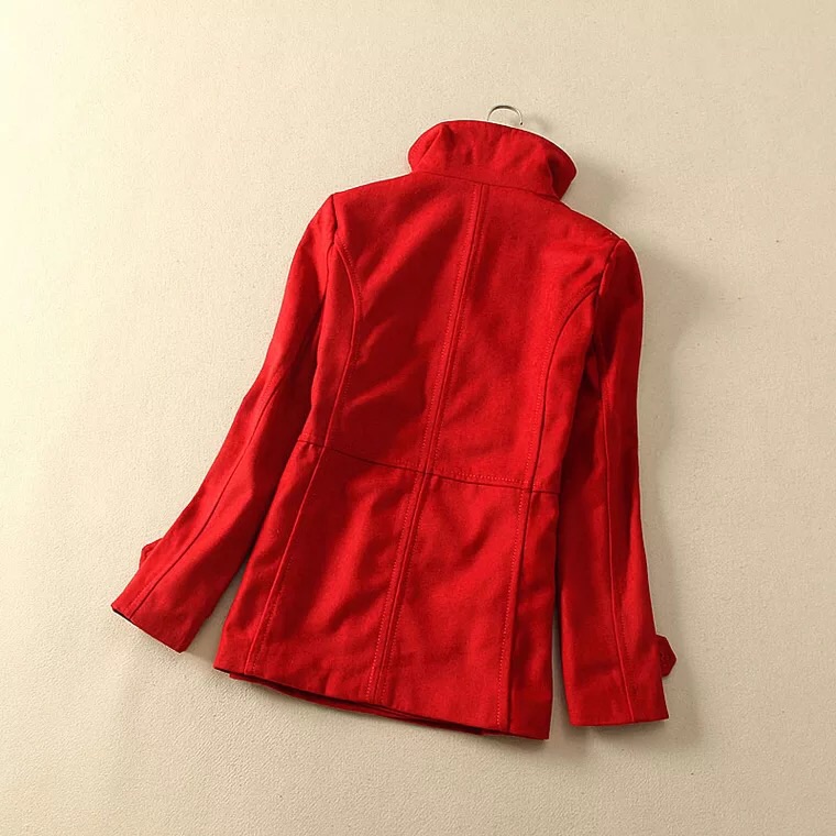 Thread&supply เสื้อคลุม เสื้อโค้ด coat ผ้าสักหลาด สีดำ brand: Thread&Supplyกระดุม 2 แถว แต่งคอได้2 แบบ เก๋ๆ( คอปีน/คอปก) ปกใหญ่สวยเท่ห์ แพทเทริน์เนื้อหรู สินค้าหลุดโรงงาน Size S ดำ