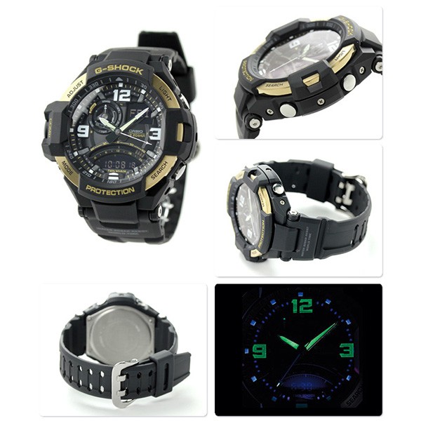 CASIO G-SHOCK นาฬิกาข้อมือ นาฬิกากันน้ำ นาฬิกาของแท้ ประกันศูนย์ CMG 1 ปี รุ่น GA-1000-9G นาฬิกาสีดำ
