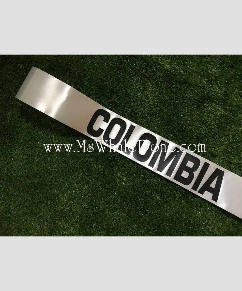 13ประเทศ สายสะพายชื่อประเทศ มิสไทยแลนด์ มิสยูนิเวอร์ส ใช้งานประกวด งานเลี้ยงสังสรรค์