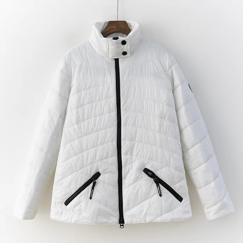 เสื้อกันหนาว บุขนเป็ดเทียม ขนห่านเทียม สีขาว แบรนด์ HAPPY DUCK (Kristen Fashion) (padded puffer coat) สำเนา สำเนา