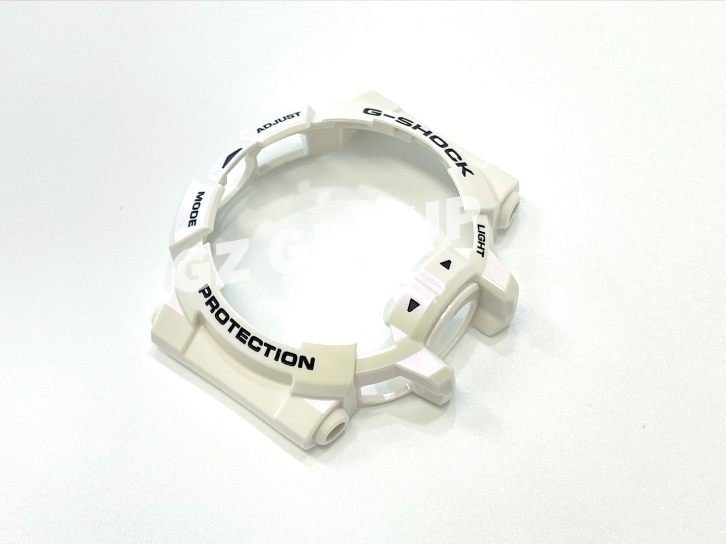 CASIO GENUINE FACTORY CASIO REPLACEMENT อะไหล่นาฬิกา G-SHOCK รุ่น GBA-400-7C กรอบสายสีขาว