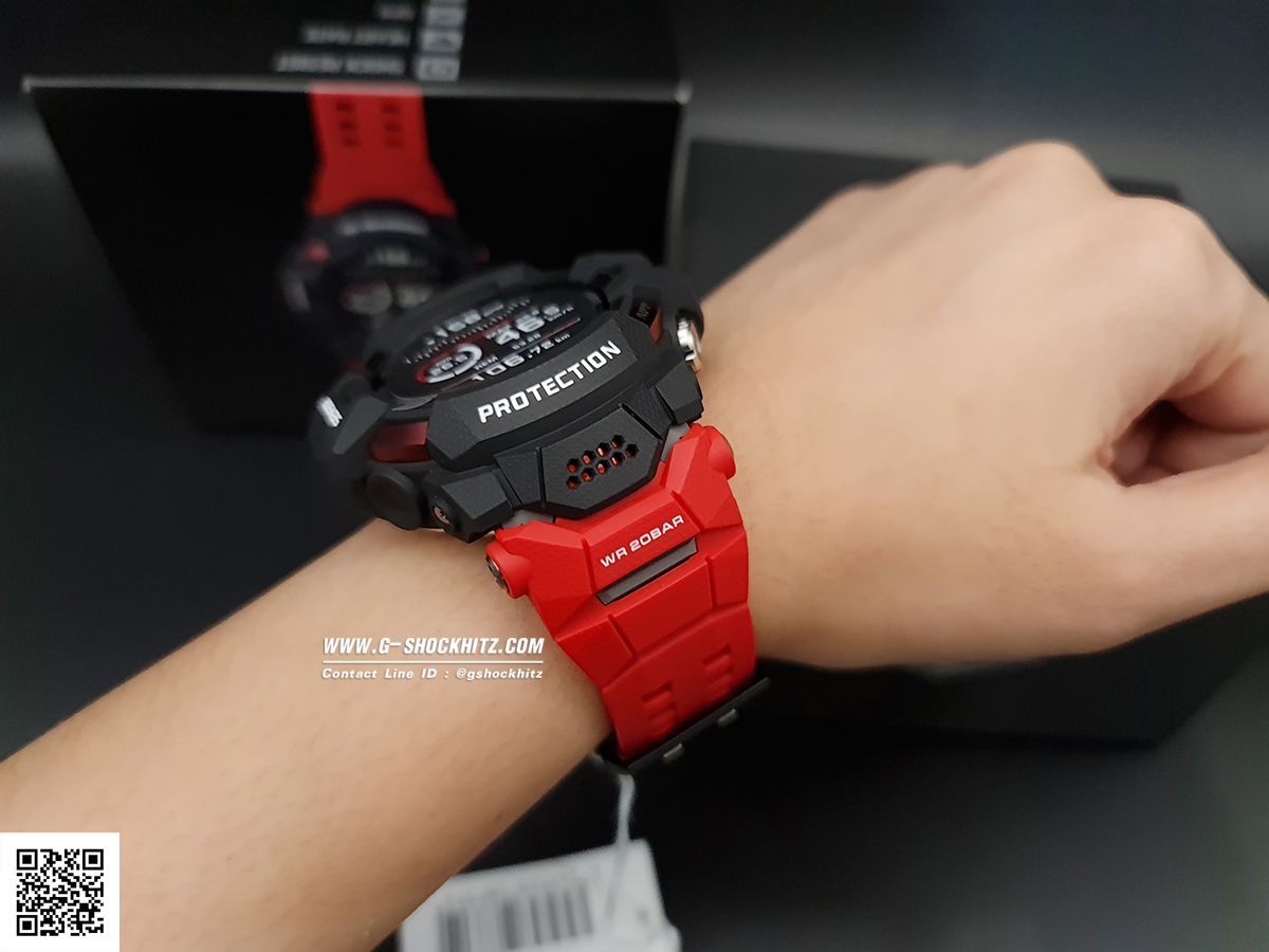 CASIO G-SHOCK นาฬิกาข้อมือ นาฬิกากันน้ำ นาฬิกาของแท้ ประกันศูนย์ CMG 1 ปี รุ่น GSW-H1000-1A4 นาฬิกาสีแดง