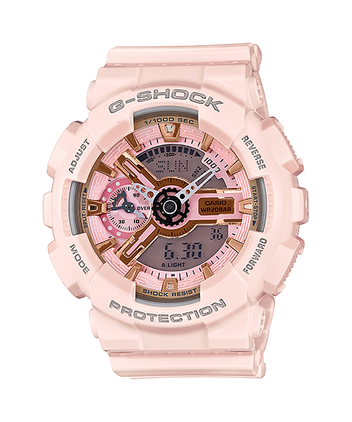 CASIO G-SHOCK นาฬิกาข้อมือ นาฬิกากันน้ำ นาฬิกาของแท้ ประกันศูนย์ CMG 1 ปี รุ่น GMA-S110MP-4A1 นาฬิกาสีชมพู
