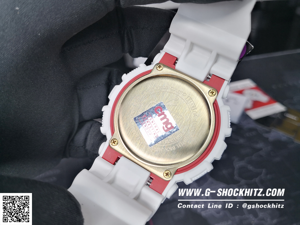 CASIO G-SHOCK นาฬิกาข้อมือ นาฬิกากันน้ำ นาฬิกาของแท้ ประกันศูนย์ CMG 1 ปี รุ่น GA-110DDR-7A นาฬิกาสีขาว