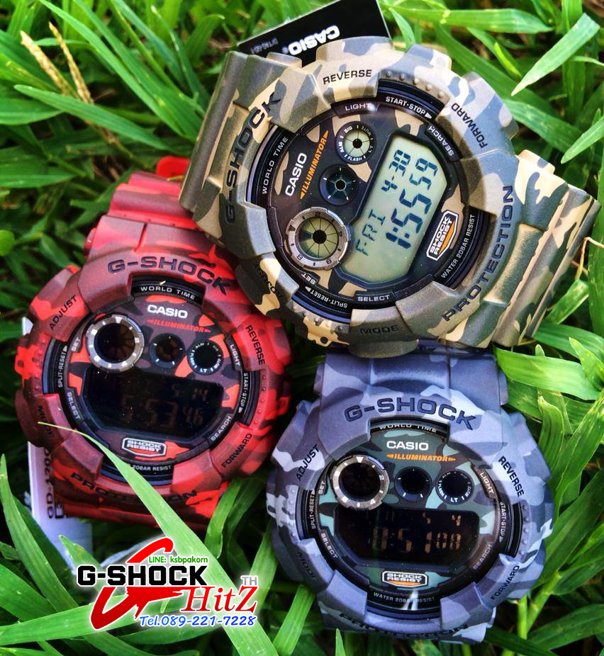 CASIO MID YEAR SALE G-SHOCK นาฬิกาข้อมือ นาฬิกากันน้ำ นาฬิกาของแท้ ประกันศูนย์ CMG 1 ปี รุ่น GD-120CM-4A นาฬิกาสีแดง