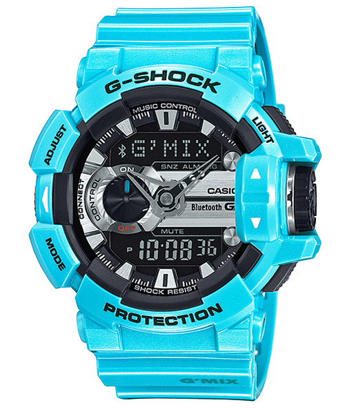 CASIO G-SHOCK นาฬิกาข้อมือ นาฬิกากันน้ำ นาฬิกาของแท้ ประกันศูนย์ CMG 1 ปี รุ่น GBA-400-2C นาฬิกาสีฟ้า