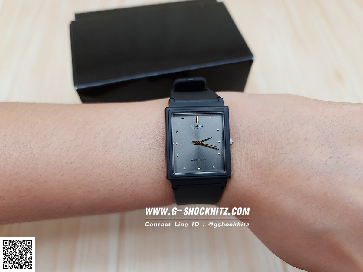 CASIO MID YEAR SALE นาฬิกาคาสิโอ พร้อมส่ง นาฬิกาข้อมือ นาฬิกากันน้ำ นาฬิกาของแท้ BTS ประกันศูนย์ CMG 1 ปี รุ่น MQ-38-8A นาฬิกาสีดำ