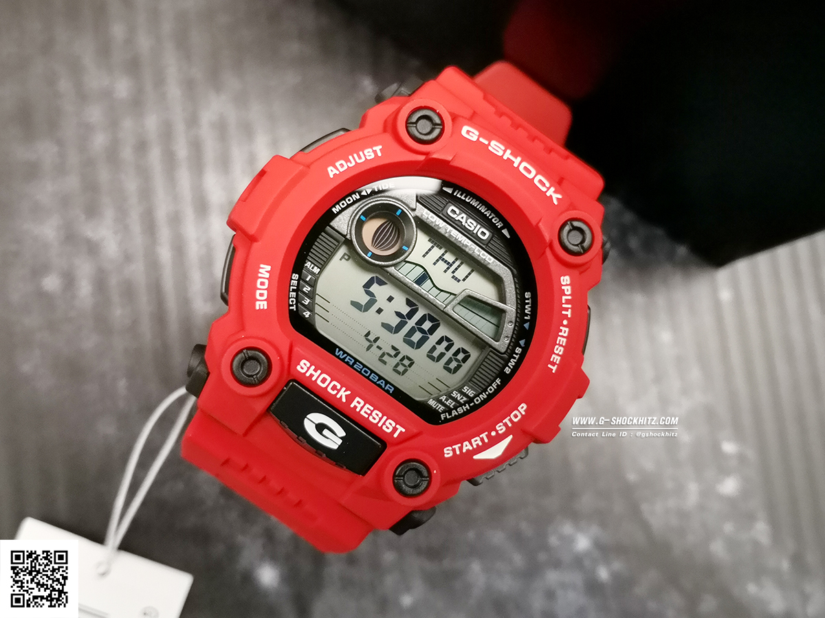 CASIO G-SHOCK นาฬิกาข้อมือ นาฬิกากันน้ำ นาฬิกาของแท้ ประกันศูนย์ CMG 1 ปี รุ่น G-7900A-4D นาฬิกาสีแดง