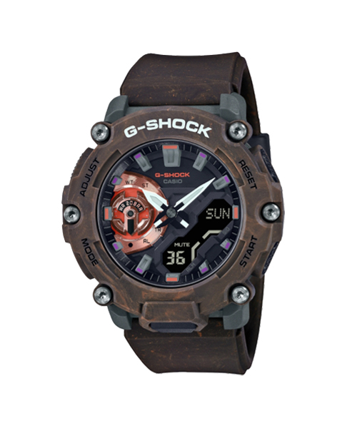 CASIO G-SHOCK นาฬิกาข้อมือ นาฬิกากันน้ำ นาฬิกาของแท้ ประกันศูนย์ CMG 1 ปี รุ่น GA-2200MFR-5A นาฬิกาสีน้ำตาล