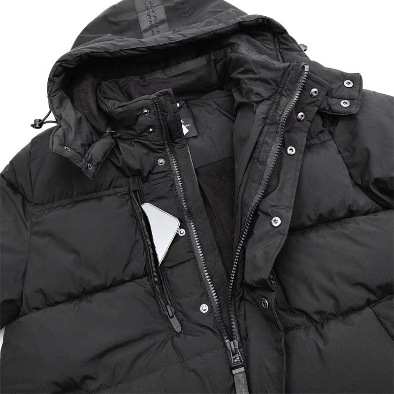 เสื้อกันหนาว เสื้อฮู้ดเฟอร์ บุนวมอุ่น สีขาว แบรนด์ SMOG (padded puffer coat ขาว