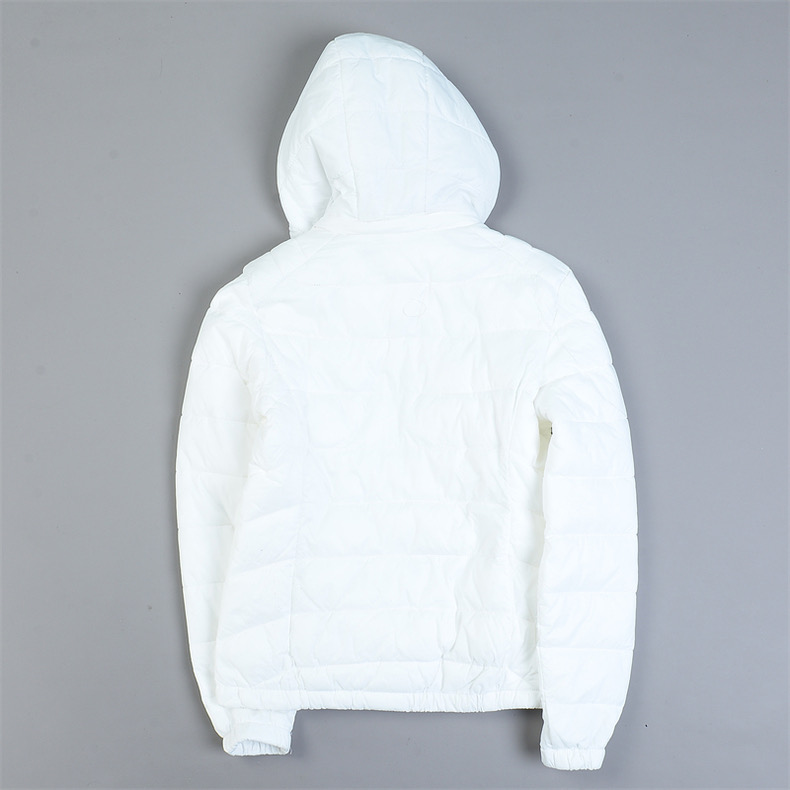 เสื้อกันหนาว บุนวมอุ่น แต่งเฟอร์ ฮู้ด สีขาวครีม LH สำเนา นู้ด