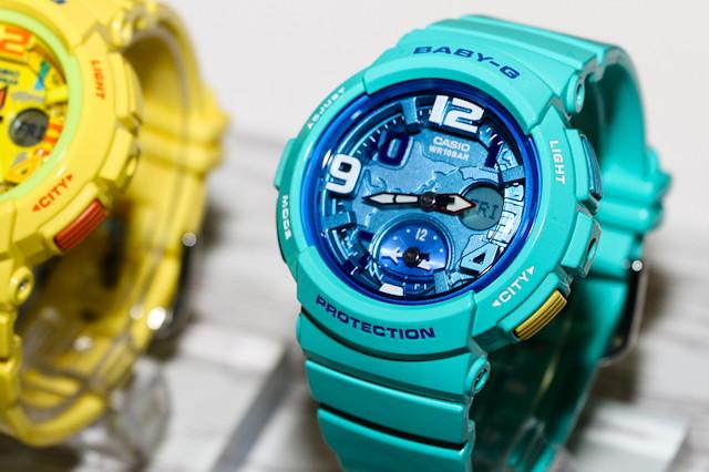 CASIO BABY-G นาฬิกาข้อมือ นาฬิกากันน้ำ นาฬิกาของแท้ ประกันศูนย์ CMG 1 ปี รุ่น BGA-190-3B นาฬิกาสีเขียว