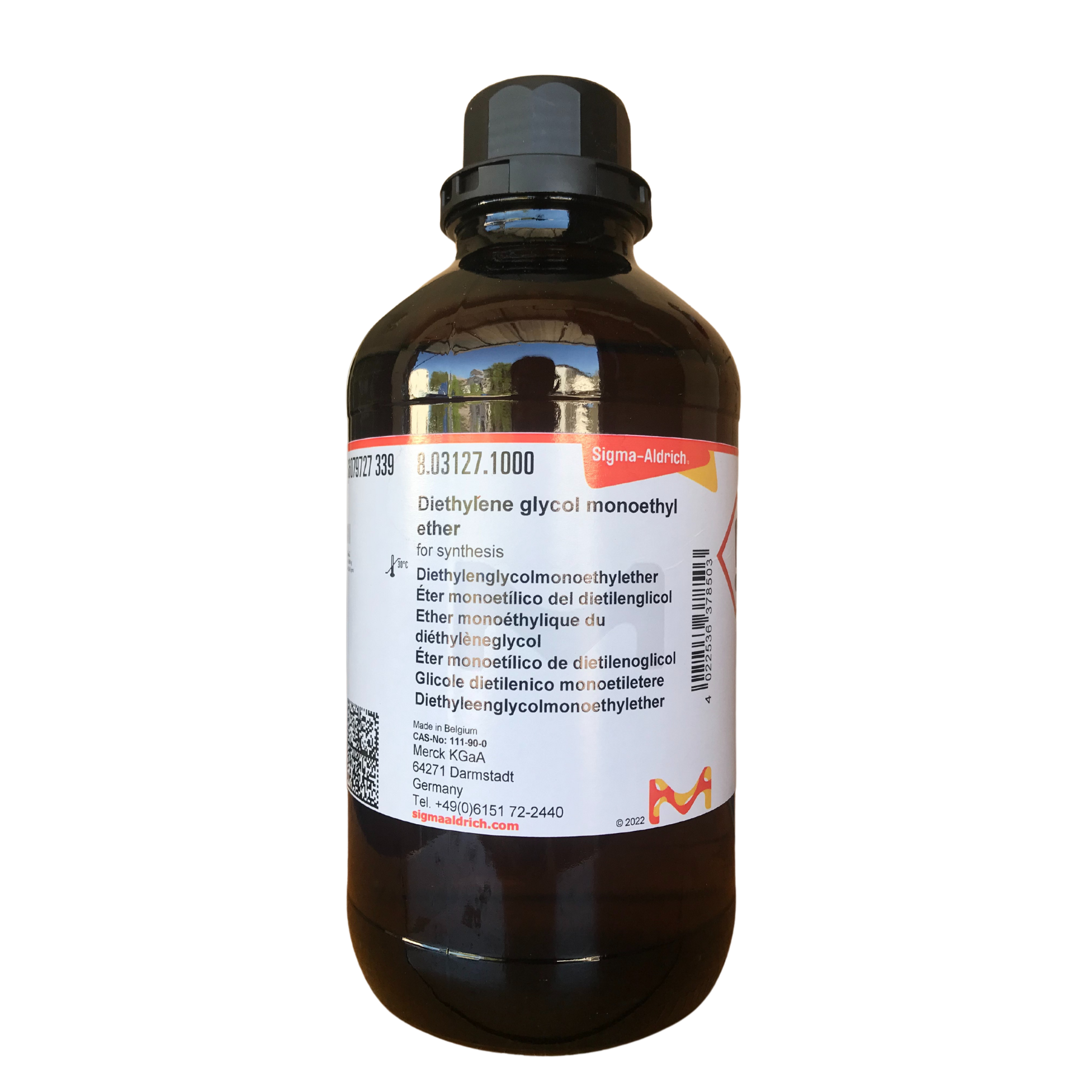 Diehtylene Glycol Monoehtyl Ether for Synthesis 1 L. Sigma-Aldrich®