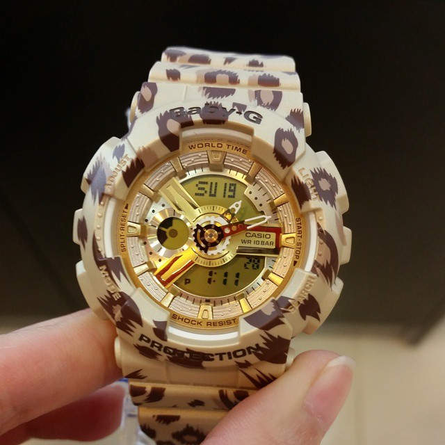 CASIO BABY-G นาฬิกาข้อมือ นาฬิกากันน้ำ นาฬิกาของแท้ ประกันศูนย์ CMG 1 ปี รุ่น BA-110LP-9A นาฬิกาสีเหลือง