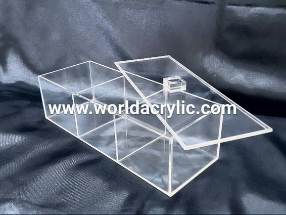 กล่องใส่ของ 3 ช่อง/กล่องใส่สำลี