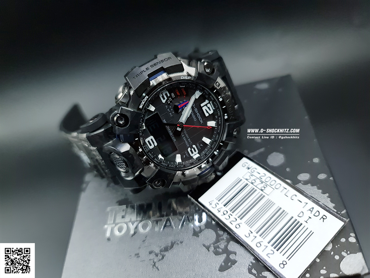 CASIO G-SHOCK นาฬิกาข้อมือ นาฬิกากันน้ำ นาฬิกาของแท้ ประกันศูนย์ CMG 1 ปี รุ่น GWG-2000TLC-1A นาฬิกาสีดำ